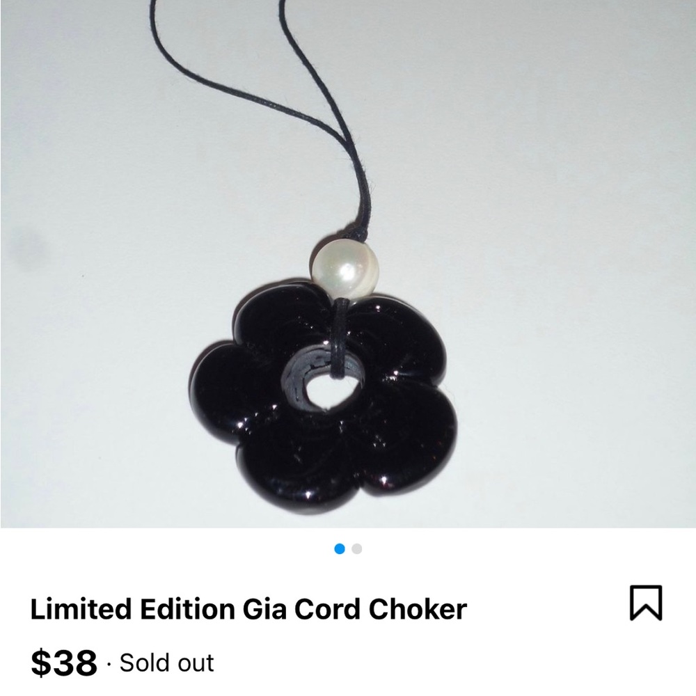 NEW FRASIER STERLING LIMITED EDITION BLACK GIA CORD CHOKER UNISEX PEARL NWT